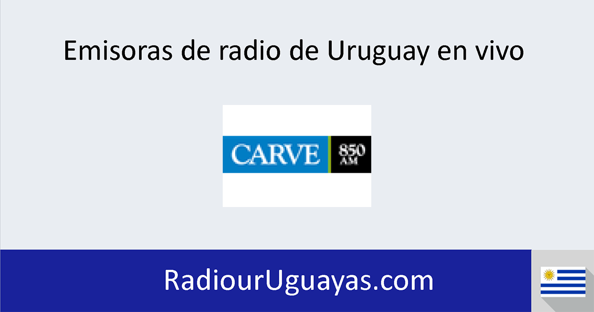 Defectuoso el plastico palma Radio Carve 850 AM online - Radios Online Uruguay